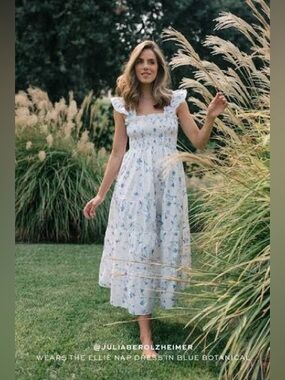 Hill House The Nap Dress™ Blue Botanical L